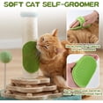 thumbnail image 2 of 25.6inches Tall Cat Scratching Post, Cute Cat Scratching Post with Interactive Ball Two-Layer Track Spring Ball Toys and Self Groomer for Indoor Cats and Kittens Protect Your Furniture, 2 of 15