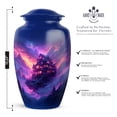 thumbnail image 2 of JAGASY Purple Clouds Urn for Human Ashes - Large Urn for Ashes Adult Male & Female - Handcrafted Urns for Mom & Dad - Cremation Urns for Mother - (10 Inch), 2 of 7