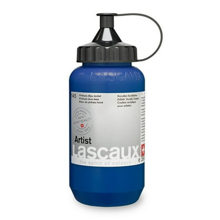 UPC: 7612254330920 | Lascaux Artist Acrylic 390ml Bottle Phthalo Blue Deep