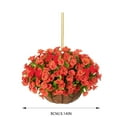 thumbnail image 3 of Christmas Flat Acrylic Flower Basket Pendant Festive Christmas Tree Atmosphere Decoration Pendant, 3 of 8