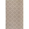 Libby Langdon Prichard Hand Woven Gate Scroll Flatweave Wool Rug, Gray