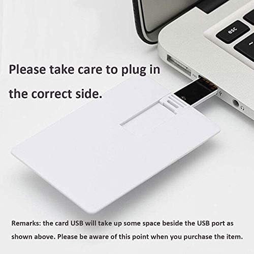 Credit Card USB2.0 Flash Drive 512MB 50 Pack Business Card Bank Card Shape Flash Drive Memory Stick Key Credit USB Drive White