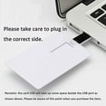 thumbnail image 6 of Credit Card USB2.0 Flash Drive 64GB 50 Pack Business Card Bank Card Shape Flash Drive Memory Stick Key Credit USB Drive White, 6 of 7