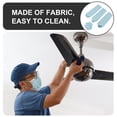 thumbnail image 3 of OUNONA 1Set Ceiling Fan Protective Cover Sky Blue Cloth Material Reusable Easy to Store, 3 of 6