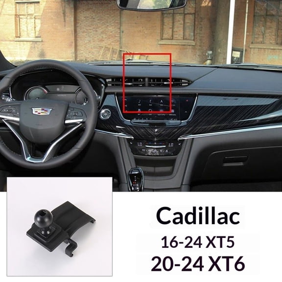 Car Phone Mount Adapter For Cadillac 2016-2024 XT5 2020-2024 XT6 Holder Stand Mobile Car Cellphone Gravity Bracket Only Base