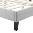 thumbnail image 6 of Modway Colette King Performance Velvet Platform Bed in Light Gray, 6 of 10