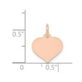 thumbnail image 2 of 14k Rose Gold Heart Disc Charm, 2 of 3