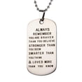 thumbnail image 2 of Jacenvly 2024 New Gifts to My Son Dog Tag Necklace Military Fathers Day Family Stainless Steel Father'S Day Gifts for Husband, 2 of 2