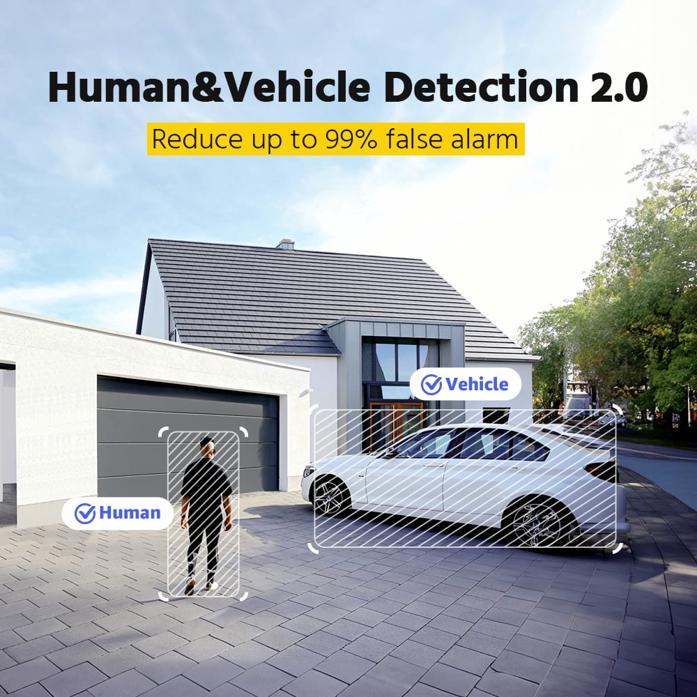 ANNKE 3K 8CH 4PCS Dual Light Cameras Wired Security System, Color & IR Night Vision, f/1.2 Super Aperture, 4in1 Output Signal, Microphone, IP67, AI 4K DVR, Smart Person/Vehicle Detec, 2TB HDD