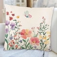 thumbnail image 3 of Product Classification Pillow 45x45cm Linen Cushion Cover with Spring Floral Design for Sofa Bedroom – Elegant Home, 3 of 8