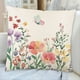thumbnail image 3 of Fundas De Cojín Con Flores 45 X 45 Cm Fundas De Cojín Con Flores Primaverales Decoración De Fundas De Cojín Para Las Vacaciones De Primavera Funda De Cojín De Lino Con Jardín De Flores, Mariposas, 3 of 7