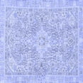 thumbnail image 1 of Ahgly Company Indoor Square Abstract Blue Modern Area Rugs, 5' Square, 1 of 4