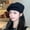 black, variant on Naidongxian Face Belle Hat Female Autumn And Winter Feel Versatile Knitted Woolen Hat Ins