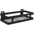 thumbnail image 1 of Estante de ducha Sin taladrar 1 nivel Negro Carrito de ducha Estante de cocina Estante de especias Estante de pared de acero inoxidable sin clavos Estante flotante para cocina Baño 20-50 cm de ancho, Adepaton  LL-2471-2, 1 of 8
