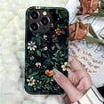 thumbnail image 6 of Case for iPhone 13 Pro, Green Floral Embroidery Flower Design Hybrid Dual Protection Soft TPU Hard PC Shockproof Anti-Scratch Cover Men Women Stylish Protective Phone Case, 6 of 6
