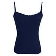 thumbnail image 6 of Womens Lace Camisole Top Square Neck Ribbed Tank Adjustable Straps Sleeveless Going Out Wear, 6 of 9
