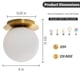 thumbnail image 5 of Aplique de Pared HONIEGG Moderno Globo Latón 6 Dorado Estilo Mid Century, 5 of 9