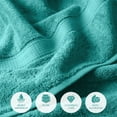 thumbnail image 7 of Superior 800 GSM Egyptian Cotton 10-Piece Towel Set, Soft Ultra Absorbent Towels, Forest Green, 7 of 7