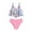 Pink, variant on Fesfesfes 5-14 Years Girls Swimsuits Bikini Set Kids Solid Spaghetti Strap Bathing Suit Bikini Tops Bottom 2Pcs Kids Girls' Swimwear Set(Pink,5-6 Years)