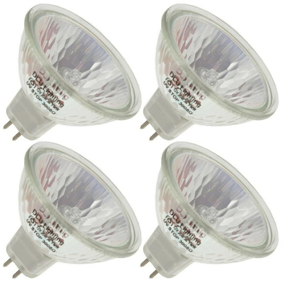 DLU LIGHTING FMW/CG, 35 Watt, MR16, Twist-Lock (GU5.3) Base Light Bulb (4 Bulbs)