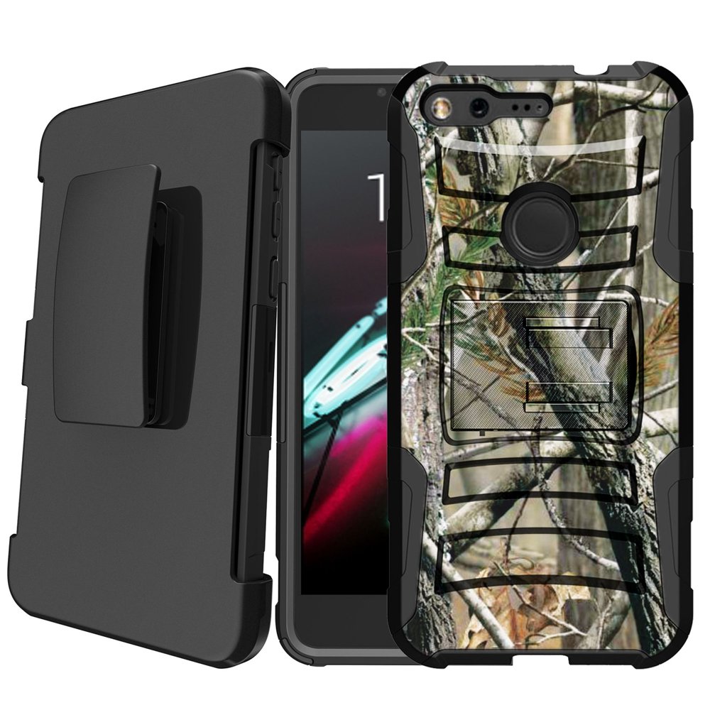 Google Pixel XL Holster Case [Camo Case][Camouflage Phone Case Series