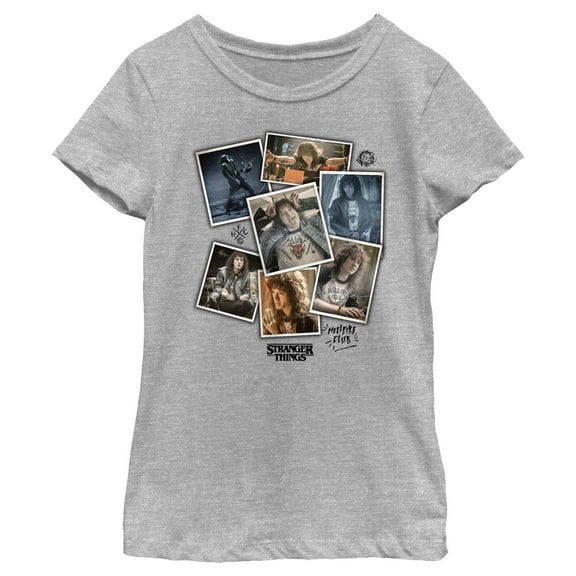 Netflix Girl's Stranger Things Eddie Munson Photo Dump Graphic T-Shirt