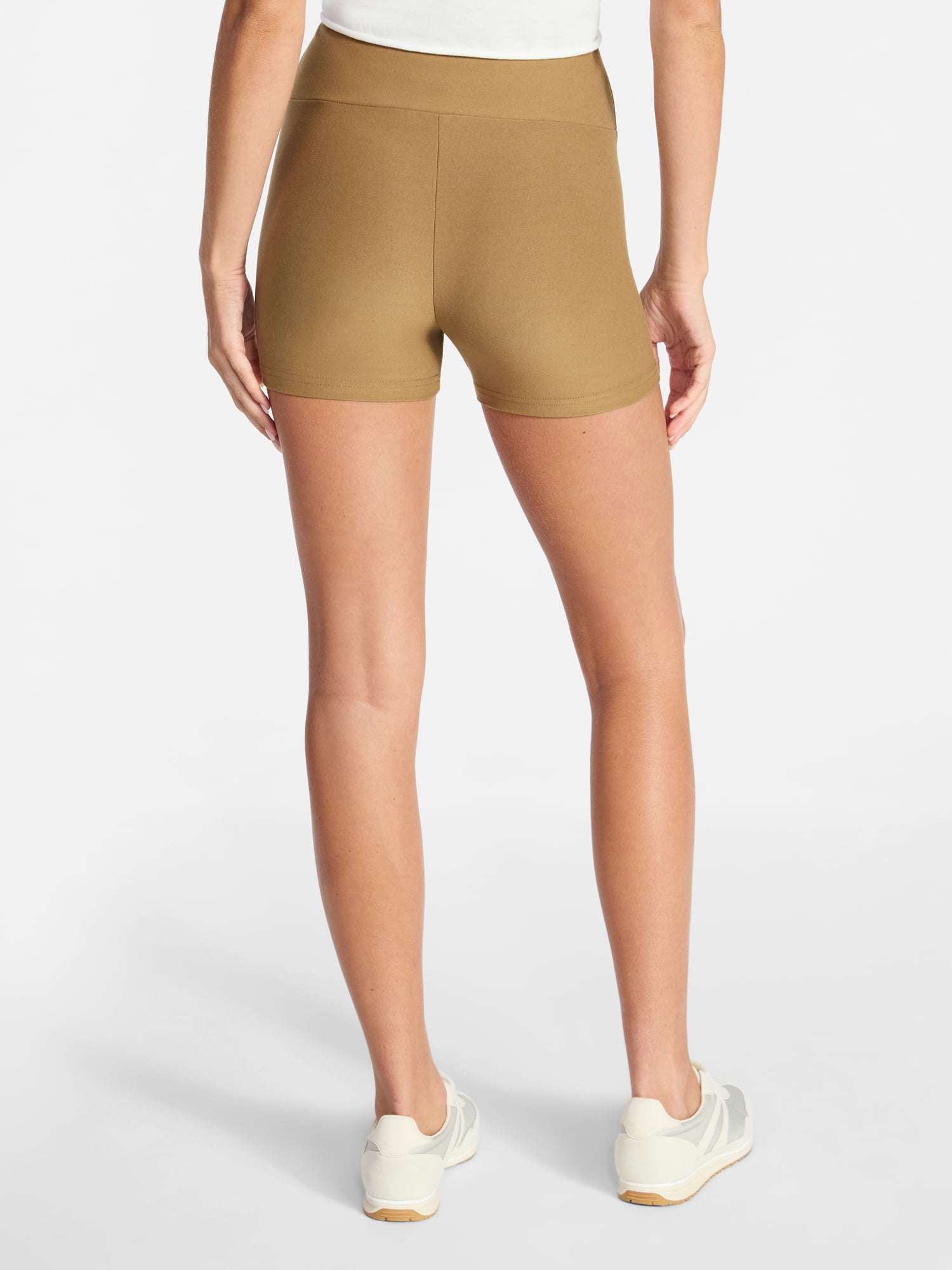 No Boundaries Faux Sueded Jersey Shorty Shorts, 3'' Inseam, Women's XXS-XXL