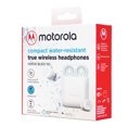 thumbnail image 4 of Motorola Compact Water-Resistant True Wireless Bluetooth Earbuds Headphones, White, 4 of 4