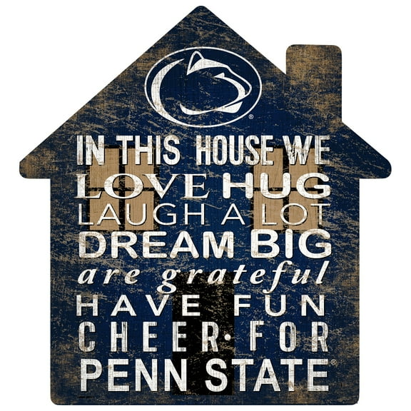 Penn State Nittany Lions 12'' Team House Sign