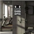 thumbnail image 4 of Fitness Motivational Metal Sign IT Never Gets Easier You Just Get Better 8x12 Inch Aluminum Poster Gym Wall Art Decor for Home Garage Man Cave Workout Room Office Bar Cafe, 4 of 8