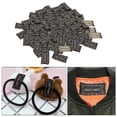 thumbnail image 4 of 100 Uds.Etiquetas de palabras en inglés hechas a mano para coser ropa, Material de tela, etiquetas de cinta bordadas para manualidades, costura, álbum Palabra de oro Sunnimix Etiquetas de etiquetas hechas a mano, 4 of 8