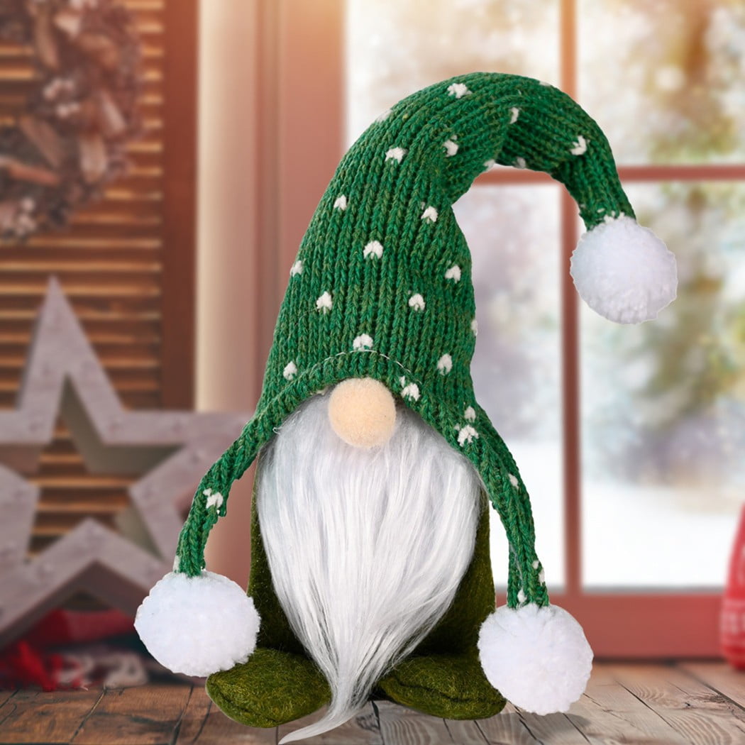 Christmas Faceless Gnome Santa Claus Plush Dolls Xmas Ornament Toy Table Decor 