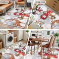 thumbnail image 5 of 3'x5' Area Rugs, Christmas Indoor Outdoor Area Rug for Living Room Bedroom, Snowman Elk Snowflake Xmas Botanical Washable Bathroom Rugs Kitchen Floor Carpet Mats Home Decor Aesthetic, 5 of 8