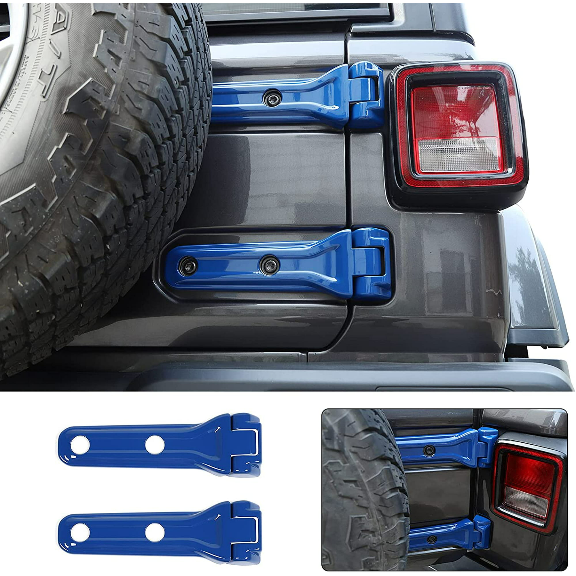 Spare Tire Bracket Liftgate ABS Tailgate Hinge Cover for 2018-2020 Jeep  Wrangler JL JLU, Blue | Walmart Canada