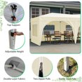 thumbnail image 6 of 10'x20' Pop Up Canopy Tent with 6 Removable Sidewalls, Waterproof Portable Outdoor Canopy with 3 Adjustable Heights for Outdoor Events, Party and Patio, 6 of 7