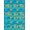Blue Teal Orange, Pattern 4, variant on ODIKA Funky Aesthetic Cartoon Retro Blocks Graphic Bold Outline Flowing Dynamic Pet Friendly & Kids Safe Play for Playroom, Bedroom, Reading Nook