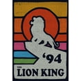 thumbnail image 2 of Girl's Lion King Retro Rainbow '94 Silhouette Graphic Tee Navy Blue Medium, 2 of 4