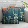 thumbnail image 3 of Fenyluxe New York City Throw Pillow Cover,New York City Skyline Soft Square Cushion Case Covers Home Decor for Couch Sofa Bedroom Car Office Pillowcases 20x20in, 3 of 5