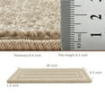 thumbnail image 2 of PURE ERA Bullnose Carpet Stair Treads Protectors for Wooden Steps 9.5" x 30"x1.2" Pet Friendly Tape Free Non-Slip (Set of 14 Pieces,Cream Gray Rectangle), 2 of 8