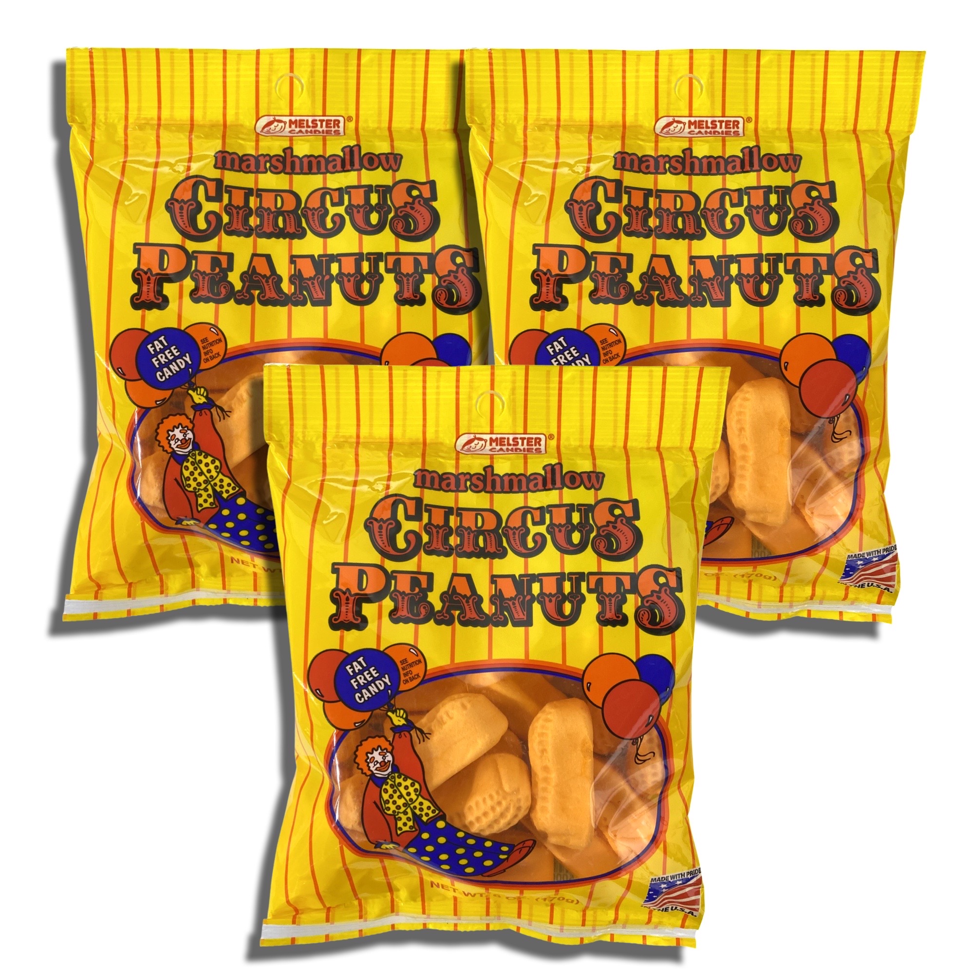 Marshmallow Circus Peanuts by Melster Bundled by Tribeca Curations | 6 Oz | Value Case Pack of 12 bags - image 3 of 5