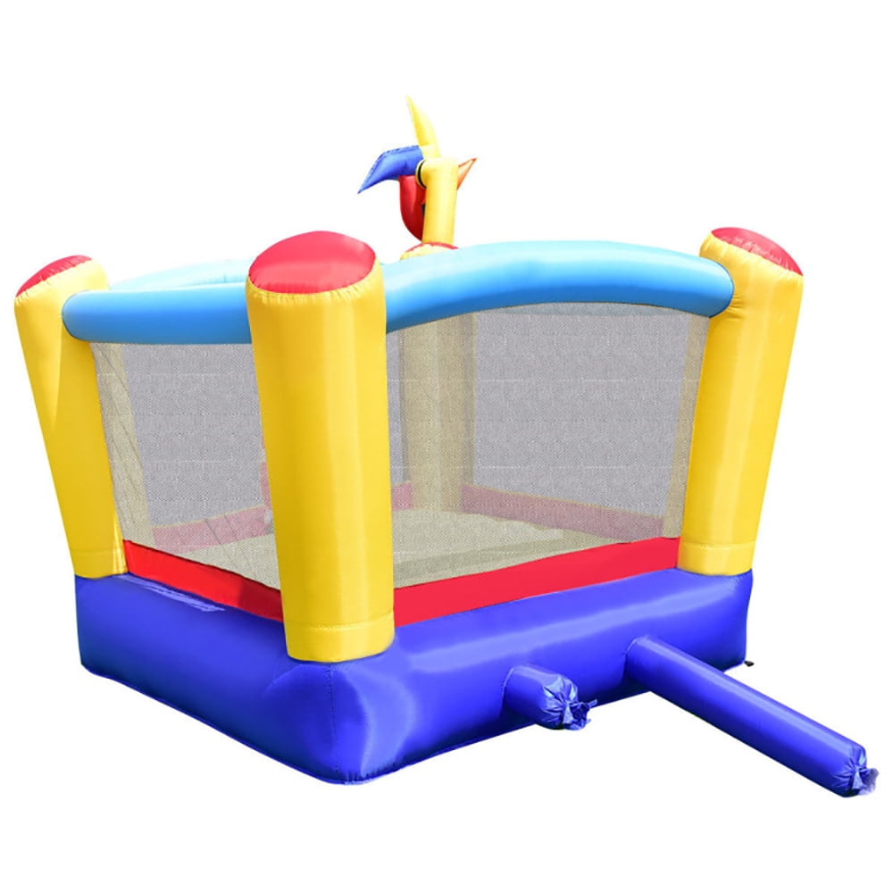 Aimee Lii Inflatable Moonwalk Bounce House with Rotating Windmill, Kids Bounce House for 5-10