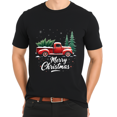 thumbnail image 3 of Merry Christmas Red Truck Family Matching Christmas Pajama T-Shirt for Adults Men and Women, 3 of 4