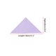 thumbnail image 2 of INSPIRE CHIC Women's Triangle Scarf Handmade Self-fold Sailor Bow Tie for Uniform 1 Pcs Lilac One Size, 2 of 4