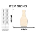 thumbnail image 2 of Unfinished Wood Ketchup Bottle Shape | Craft Cutout 30" / 1/4", 2 of 3
