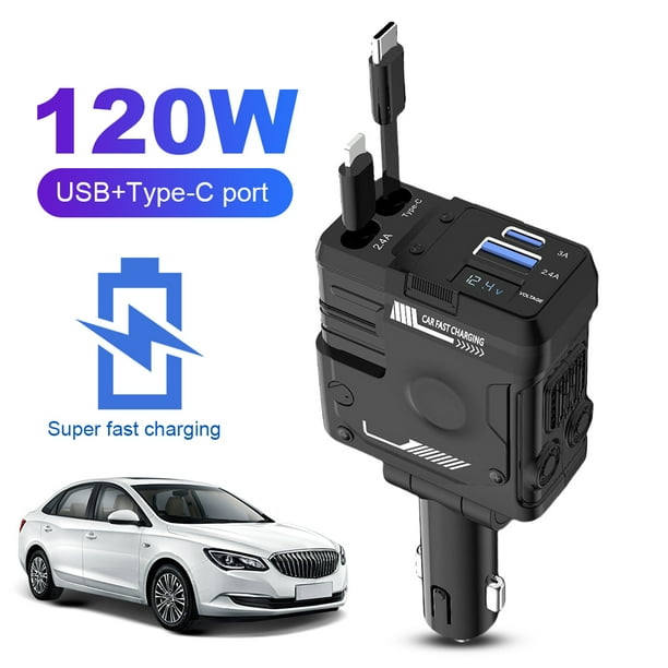 Cargador De Teléfono Móvil Para Coche Qc3.0, Adapt... – Grandado