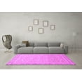 thumbnail image 3 of Ahgly Company Indoor Square Abstract Purple Modern Area Rugs, 3' Square, 3 of 4