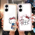 thumbnail image 4 of Bonita funda de teléfono para Xiaomi Redmi 13C, Poco C65, redmi13c, niñas, anticaída, Cinnamoroll, Kuromi, Hello Kitty, cubierta de silicona a prueba de golpes, 4 of 5
