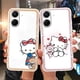 thumbnail image 4 of Bonita funda de teléfono para Xiaomi Redmi 13C, Poco C65, redmi13c, niñas, anticaída, Cinnamoroll, Kuromi, Hello Kitty, cubierta de silicona a prueba de golpes, 4 of 5