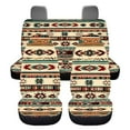 thumbnail image 7 of Pzuqiu Brown Boho Car Seat Cover Full Set Breathable Front and Rear Seat Cover Set Easy to Install Seat Protectors with Anti-Slip Full Backrest Universal Fit for Most Cars Sedan Van Truck, 7 of 7