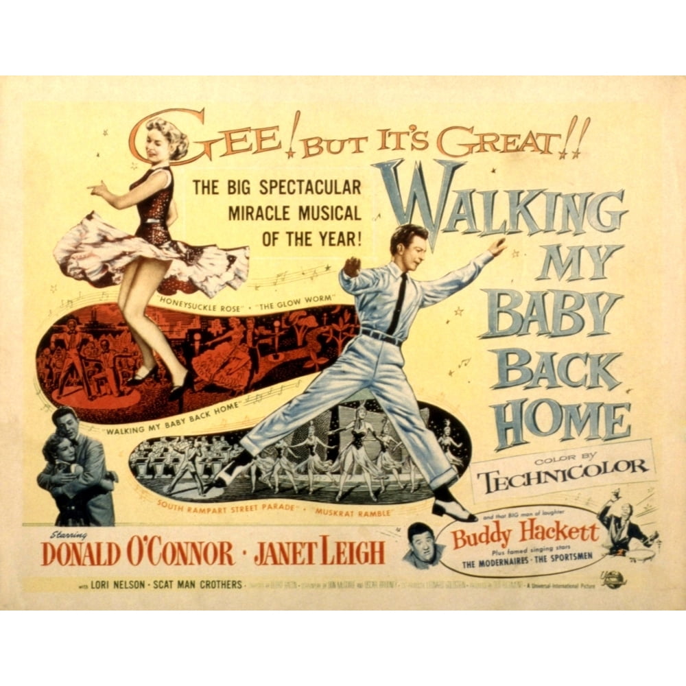 Walking My Baby Back Home Leigh Donald O'Connor 1953 Movie Poster